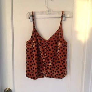 Madewell leopard polka dot top (US 2)